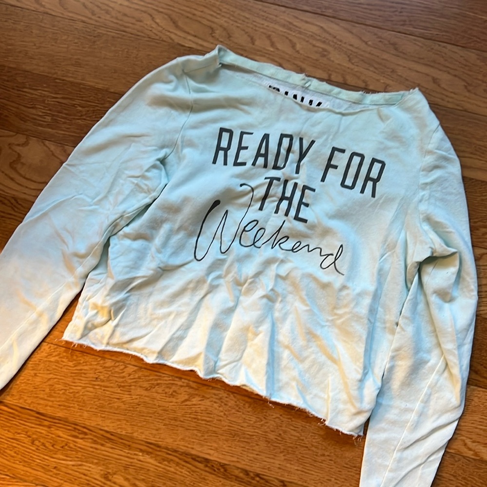 Crop pink VS sweatshirt